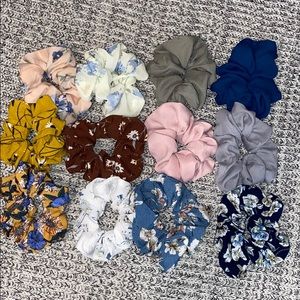 12 SCRUNCHIES!
